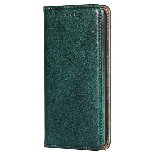 For Samsung Galaxy S24 5G Gloss Oil Solid Color Magnetic Leather Phone Case(Green) - HoMEdemic™ 