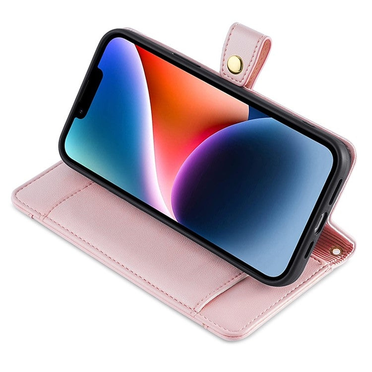 For Samsung Galaxy S24 Ultra 5G Sheep Texture Cross-body Zipper Wallet Leather Phone Case(Pink) - HoMEdemic™ 