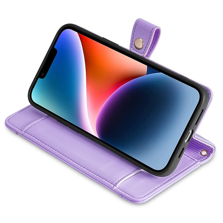 For Samsung Galaxy S24 Ultra 5G Sheep Texture Cross-body Zipper Wallet Leather Phone Case(Purple) - HoMEdemic™ 