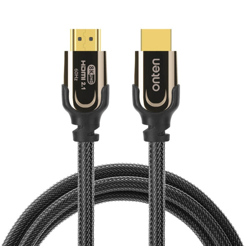 Onten HD180 HDMI 2.1 Version 8K HD Audio Cable, Length:2m(Black) - HoMEdemic™ 