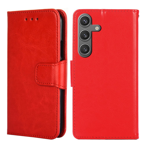 For Samsung Galaxy S24 5G Crystal Texture Leather Phone Case(Red) - HoMEdemic™ 