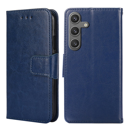 For Samsung Galaxy S24 5G Crystal Texture Leather Phone Case(Royal Blue) - HoMEdemic™ 