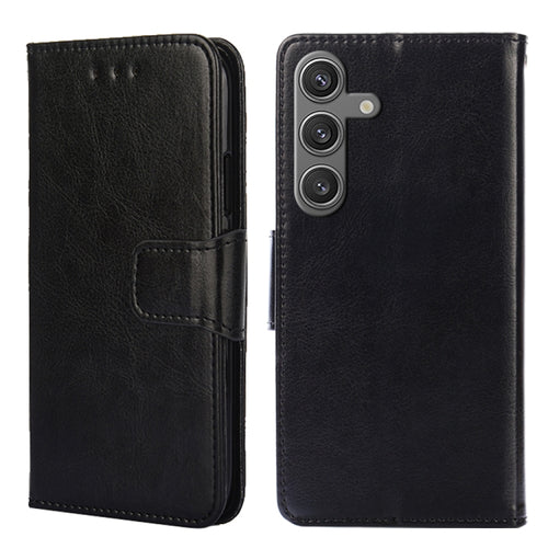 For Samsung Galaxy S24 5G Crystal Texture Leather Phone Case(Black) - HoMEdemic™ 