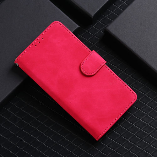 For Samsung Galaxy S24 Ultra 5G Skin Feel Magnetic Flip Leather Phone Case(Rose Red) - HoMEdemic™ 