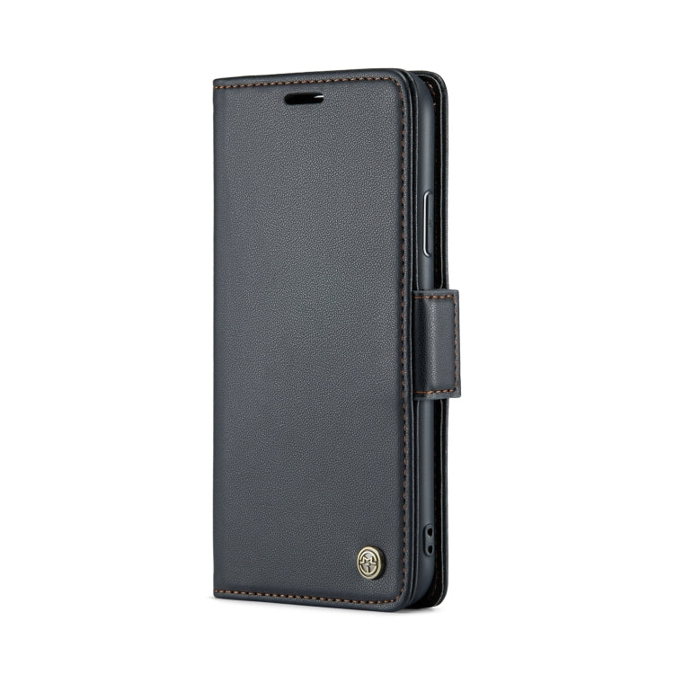 For iPhone XR CaseMe 023 Butterfly Buckle Litchi Texture RFID Anti-theft Leather Phone Case(Black) - HoMEdemic™ 