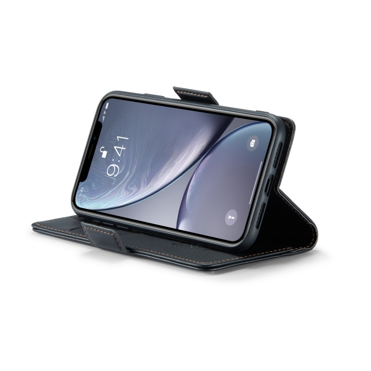 For iPhone XR CaseMe 023 Butterfly Buckle Litchi Texture RFID Anti-theft Leather Phone Case(Black) - HoMEdemic™ 