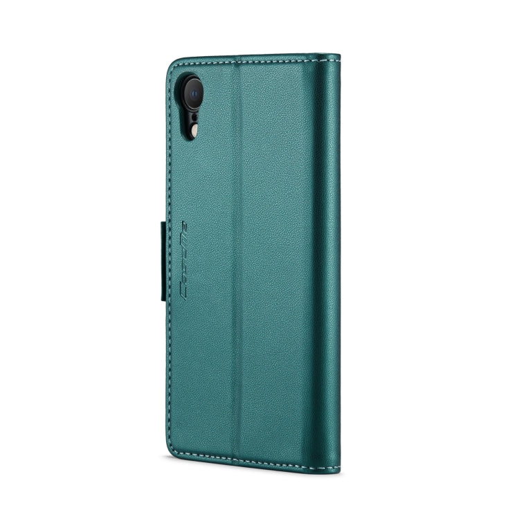 For iPhone XR CaseMe 023 Butterfly Buckle Litchi Texture RFID Anti-theft Leather Phone Case(Pearly Blue) - HoMEdemic™ 