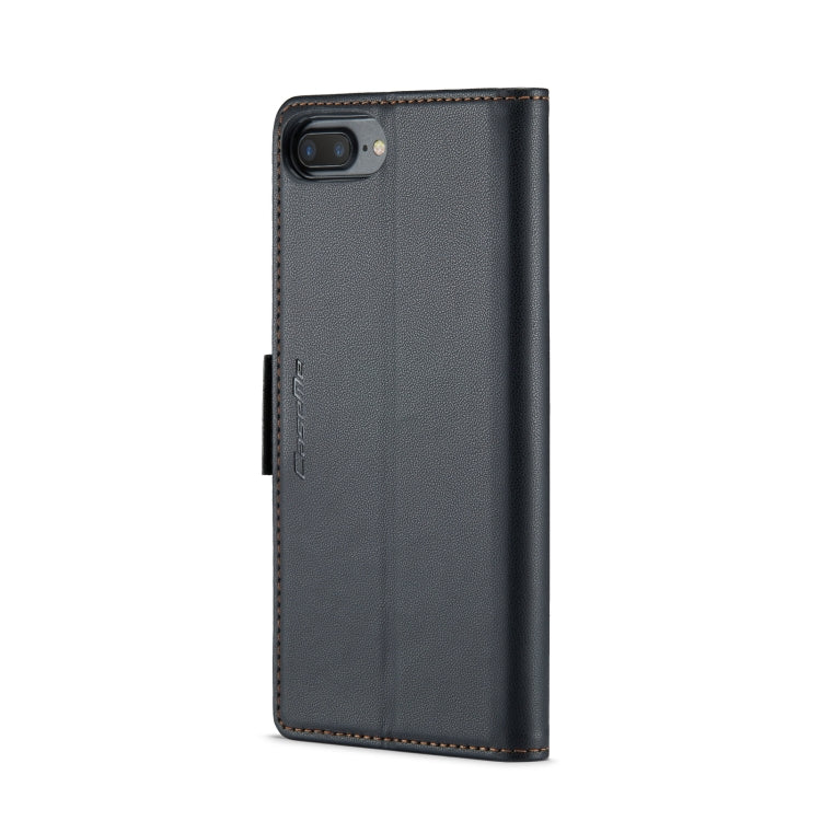 For iPhone 6 Plus/7 Plus/8 Plus CaseMe 023 Butterfly Buckle Litchi Texture RFID Anti-theft Leather Phone Case(Black) - HoMEdemic™ 