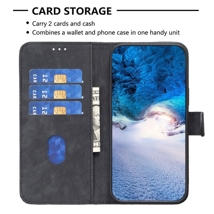 For iPhone 15 Pro Plaid Embossed Leather Phone Case(Black) - HoMEdemic™ 