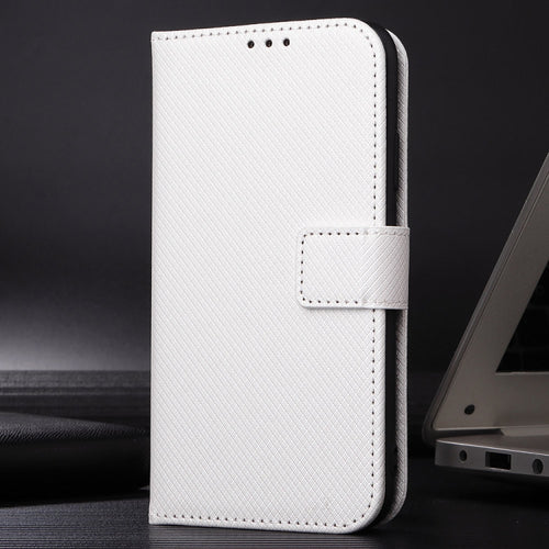 For Samsung Galaxy S24 Ultra 5G Diamond Texture Leather Phone Case(White) - HoMEdemic™ 