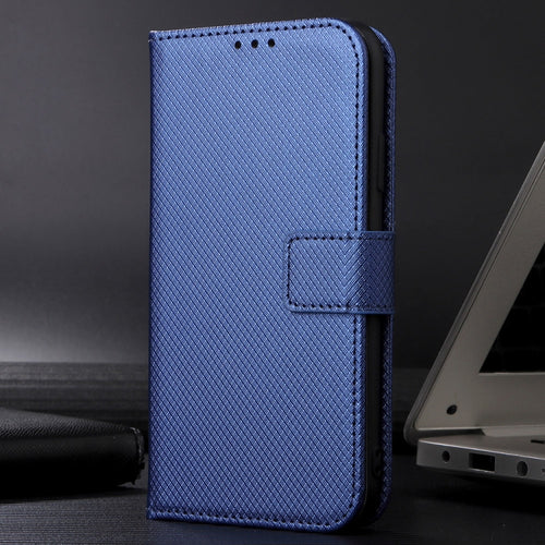 For Samsung Galaxy S24 Ultra 5G Diamond Texture Leather Phone Case(Blue) - HoMEdemic™ 