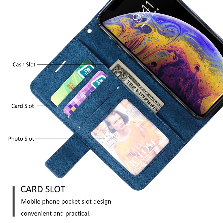 Skin Feel Splicing Horizontal Flip Leather Case with Holder & Card Slots & Wallet & Photo Frame, For iPhone XS / X, For iPhone 11, For iPhone 11 Pro, For iPhone 11 Pro Max