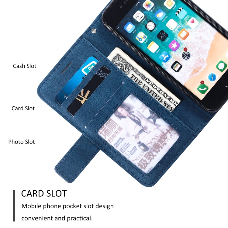 Skin Feel Splicing Horizontal Flip Leather Case with Holder & Card Slots & Wallet & Photo Frame, For iPhone SE 2022 / SE 2020 / 8 / 7, For Xiaomi Redmi Note 8, For Xiaomi Redmi Note 8 Pro - HoMEdemic™ 
