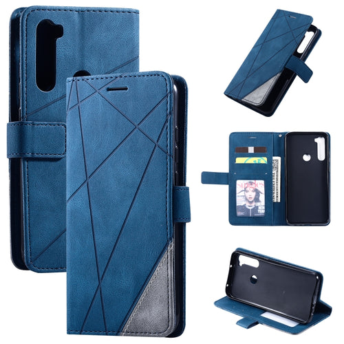 Skin Feel Splicing Horizontal Flip Leather Case with Holder & Card Slots & Wallet & Photo Frame - HoMEdemic™ 