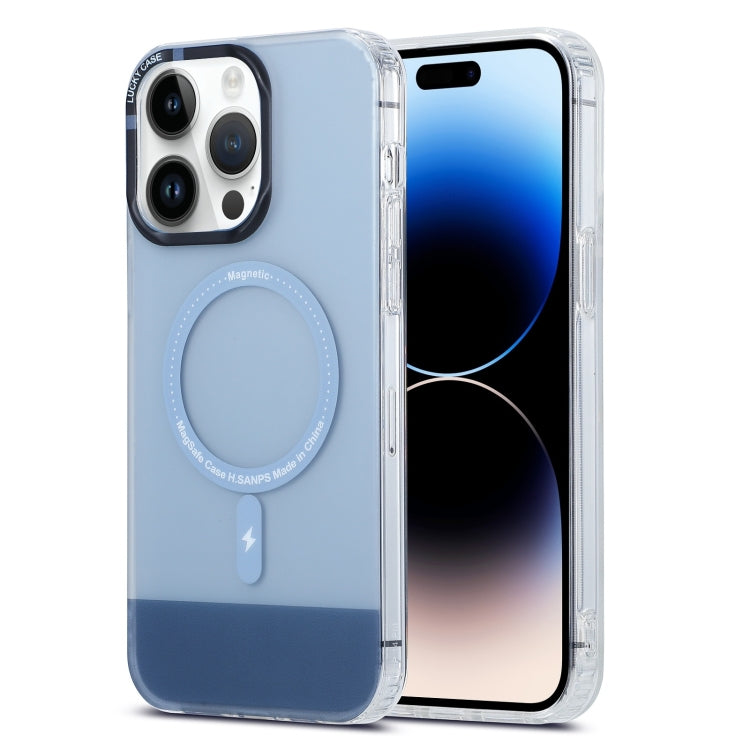 For iPhone 15 Pro PC + TPU IMD MagSafe Magnetic Phone Case(Grey) - HoMEdemic™ 