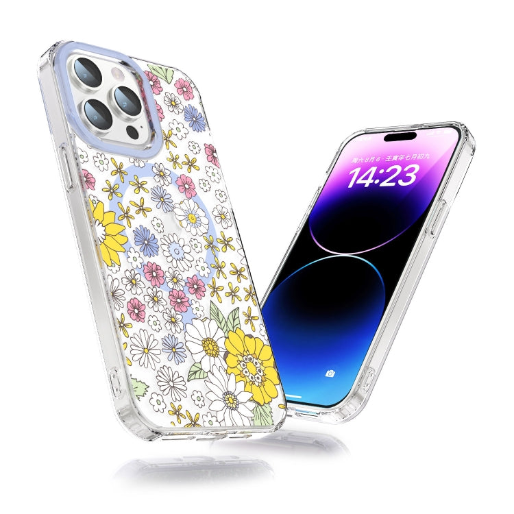 For iPhone 15 Pro MagSafe Magnetic TPU Phone Case(Little Flower) - HoMEdemic™ 