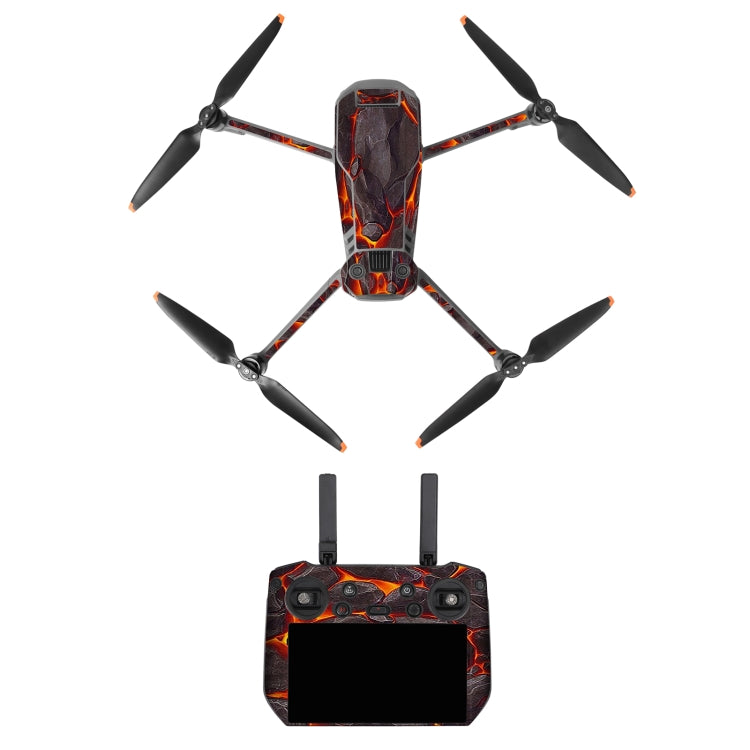 For DJI Mavic 3 Pro / RC Pro Sunnylife Drone Body Remote Control Decorative Stickers Set(Lava Black) - HoMEdemic™ 