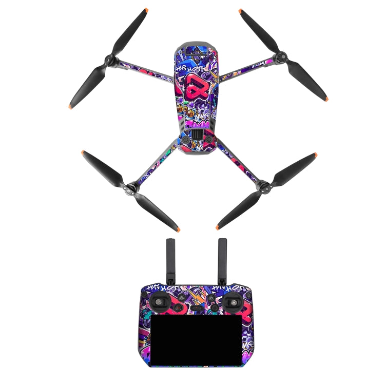 For DJI Mavic 3 Pro / RC Pro Sunnylife Drone Body Remote Control Decorative Stickers Set(Cool Purple) - HoMEdemic™ 