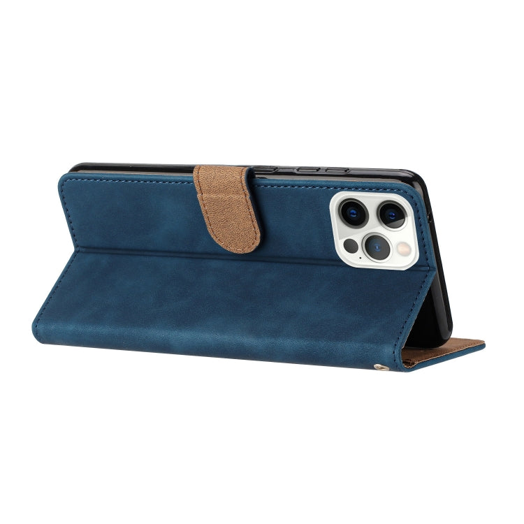 For iPhone 15 Pro Seven Butterflies Embossed Leather Phone Case(Blue) - HoMEdemic™ 