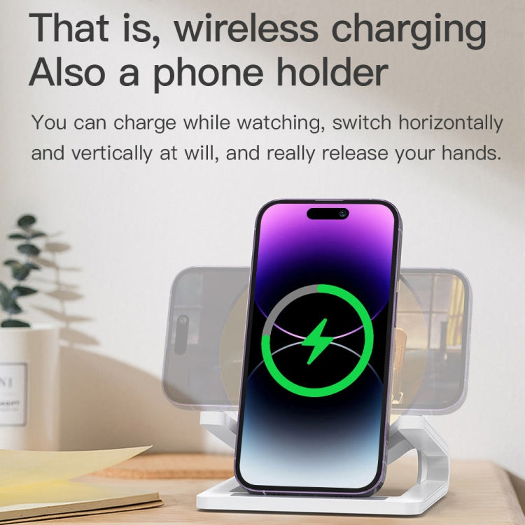 TOTU M6064Q 4 in 1 Multifunctional Wireless Charging Bluetooth Speaker(White) - HoMEdemic™ 
