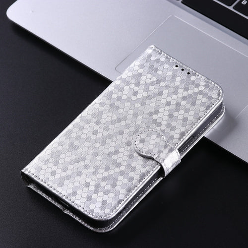 For Samsung Galaxy S24 Ultra 5G Honeycomb Dot Texture Leather Phone Case(Silver) - HoMEdemic™ 