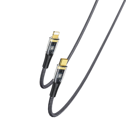 YESIDO CA102 PD 20W USB-C / Type-C to 8 Pin Braided Charging Data Cable, Length:2m(Black) - HoMEdemic™ 