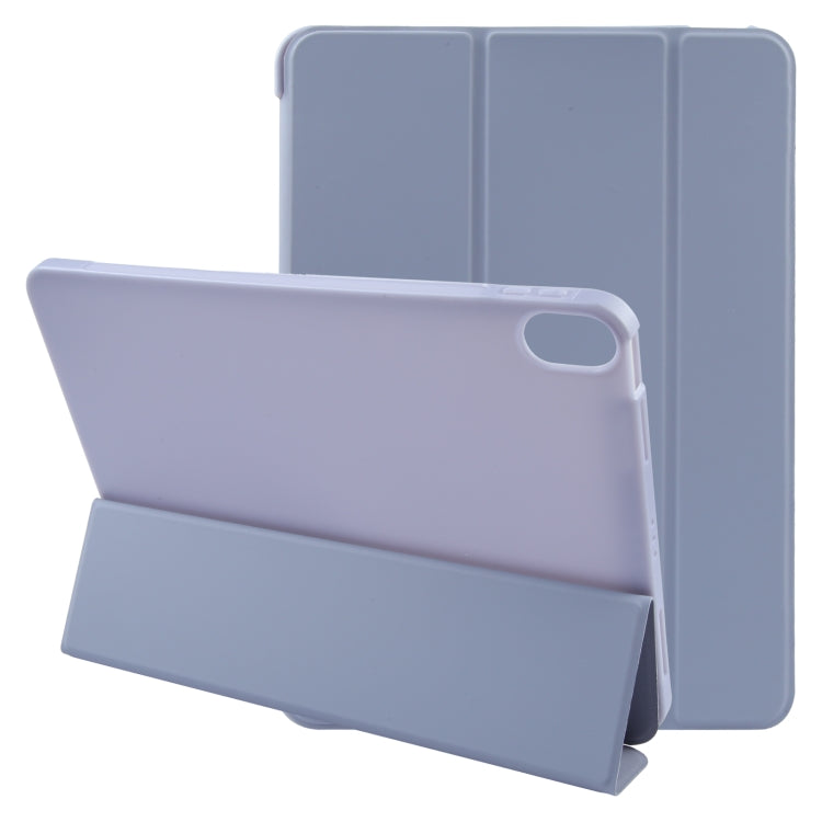 For iPad 10.9 2022 / Air 5 / Air 4 GEBEI 3-folding Holder Shockproof Flip Leather Tablet Case(Light Purple) - HoMEdemic™ 