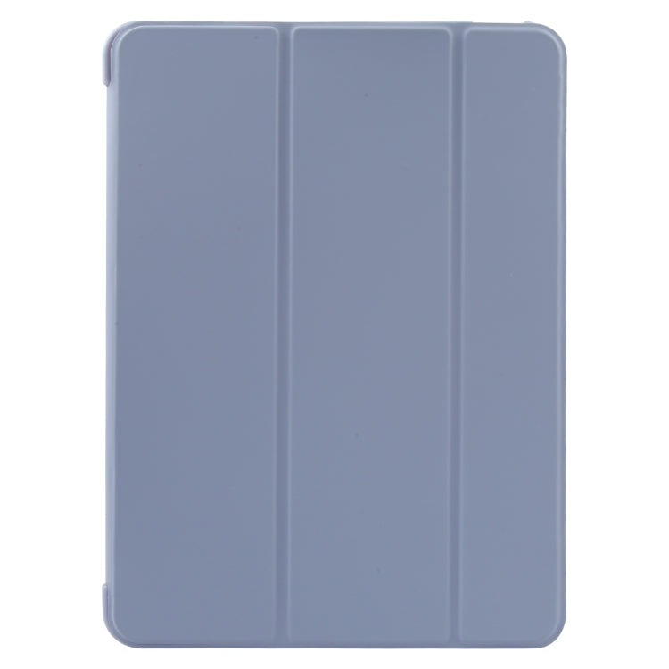 For iPad 10.9 2022 / Air 5 / Air 4 GEBEI 3-folding Holder Shockproof Flip Leather Tablet Case(Light Purple) - HoMEdemic™ 