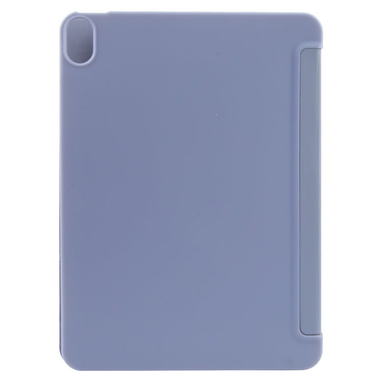 For iPad 10.9 2022 / Air 5 / Air 4 GEBEI 3-folding Holder Shockproof Flip Leather Tablet Case(Light Purple) - HoMEdemic™ 