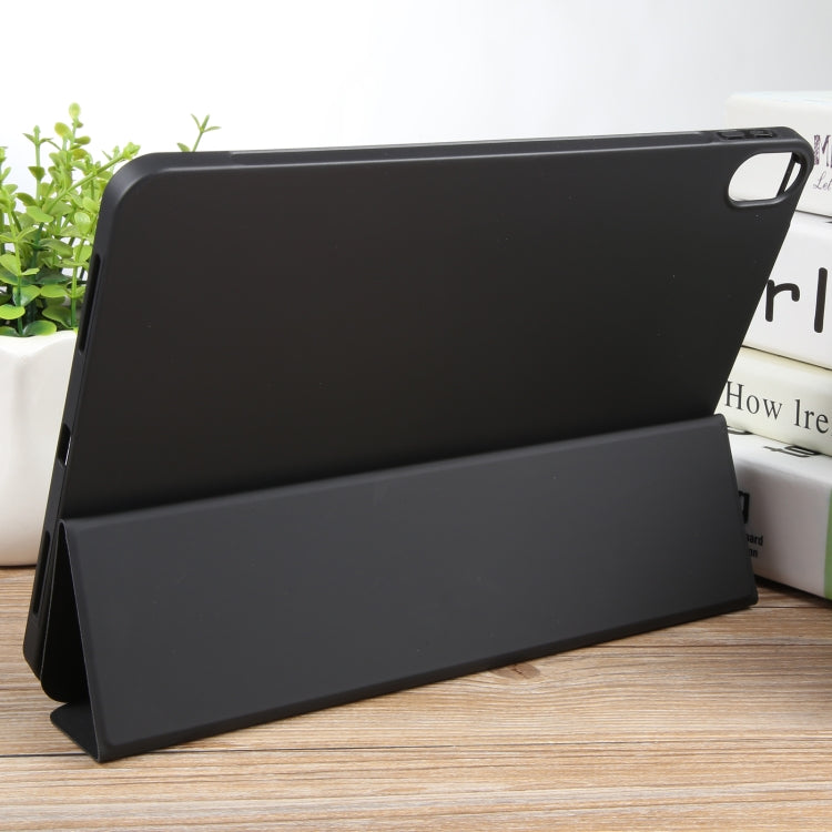 For iPad 10.9 2022 / Air 5 / Air 4 GEBEI 3-folding Holder Shockproof Flip Leather Tablet Case(Black) - HoMEdemic™ 