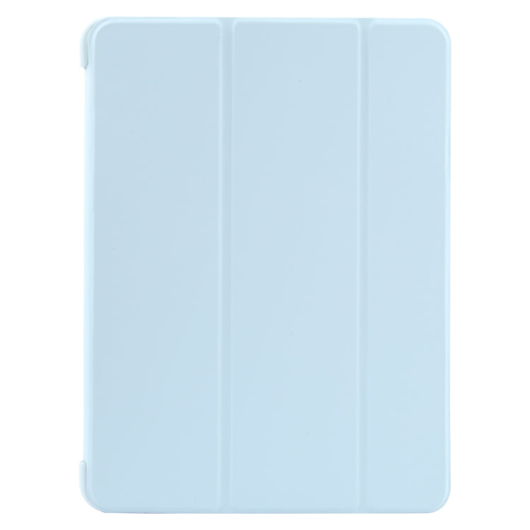 For iPad 10.9 2022 / Air 5 / Air 4 GEBEI 3-folding Holder Shockproof Flip Leather Tablet Case(Sky Blue) - HoMEdemic™ 
