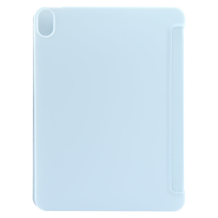 For iPad 10.9 2022 / Air 5 / Air 4 GEBEI 3-folding Holder Shockproof Flip Leather Tablet Case(Sky Blue) - HoMEdemic™ 
