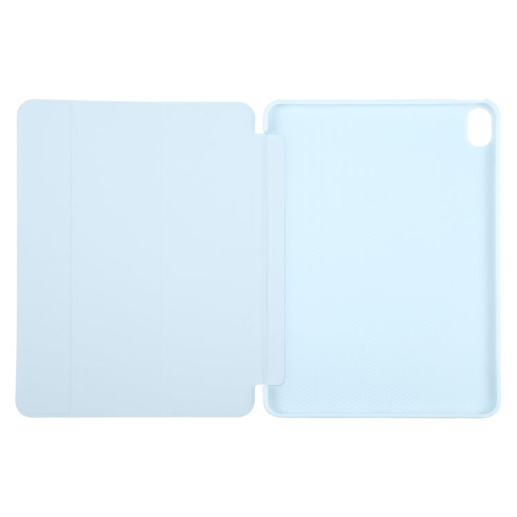 For iPad 10.9 2022 / Air 5 / Air 4 GEBEI 3-folding Holder Shockproof Flip Leather Tablet Case(Sky Blue) - HoMEdemic™ 
