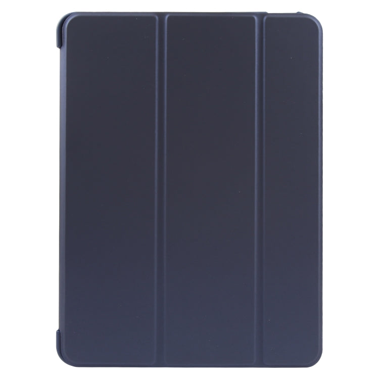 For iPad 10.9 2022 / Air 5 / Air 4 GEBEI 3-folding Holder Shockproof Flip Leather Tablet Case(Dark Blue) - HoMEdemic™ 