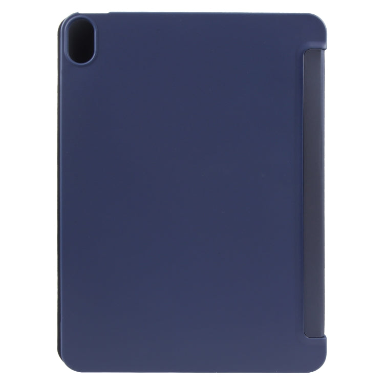 For iPad 10.9 2022 / Air 5 / Air 4 GEBEI 3-folding Holder Shockproof Flip Leather Tablet Case(Dark Blue) - HoMEdemic™ 