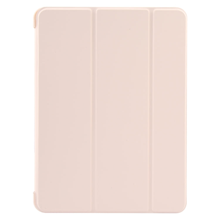 For iPad 10.9 2022 / Air 5 / Air 4 GEBEI 3-folding Holder Shockproof Flip Leather Tablet Case(Pink) - HoMEdemic™ 