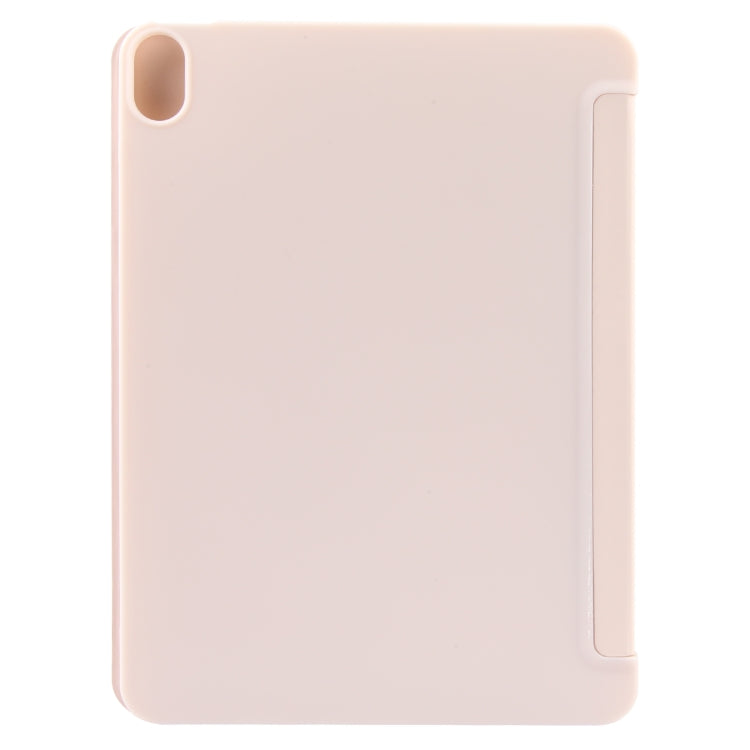 For iPad 10.9 2022 / Air 5 / Air 4 GEBEI 3-folding Holder Shockproof Flip Leather Tablet Case(Pink) - HoMEdemic™ 