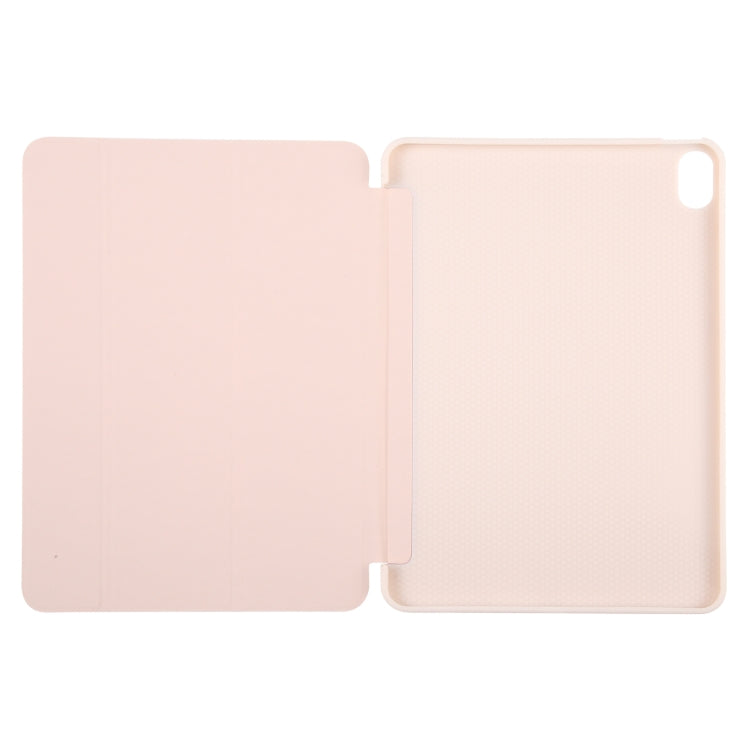 For iPad 10.9 2022 / Air 5 / Air 4 GEBEI 3-folding Holder Shockproof Flip Leather Tablet Case(Pink) - HoMEdemic™ 