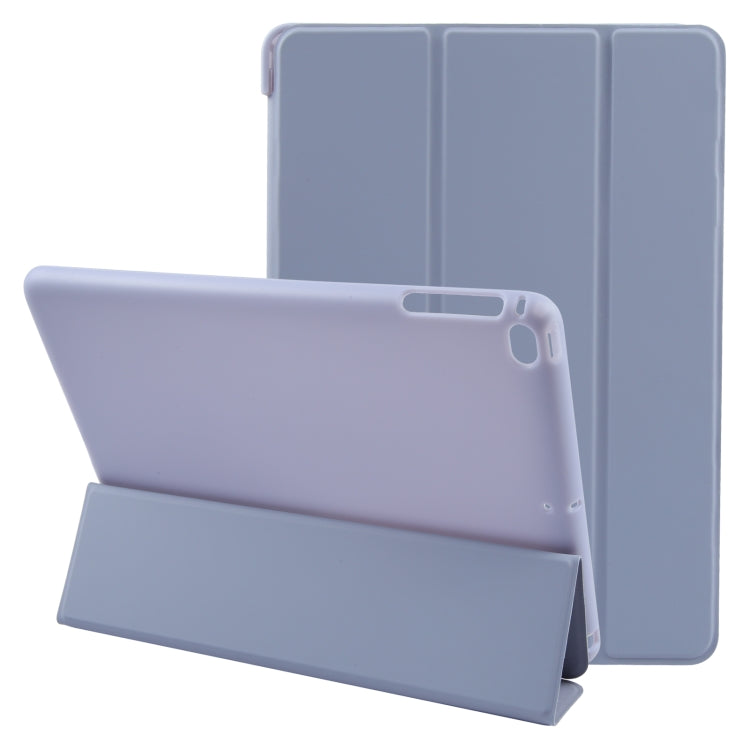 For iPad 9.7 2018 & 2017 / Air / Air2 GEBEI 3-folding Holder Shockproof Flip Leather Tablet Case(Light Purple) - HoMEdemic™ 