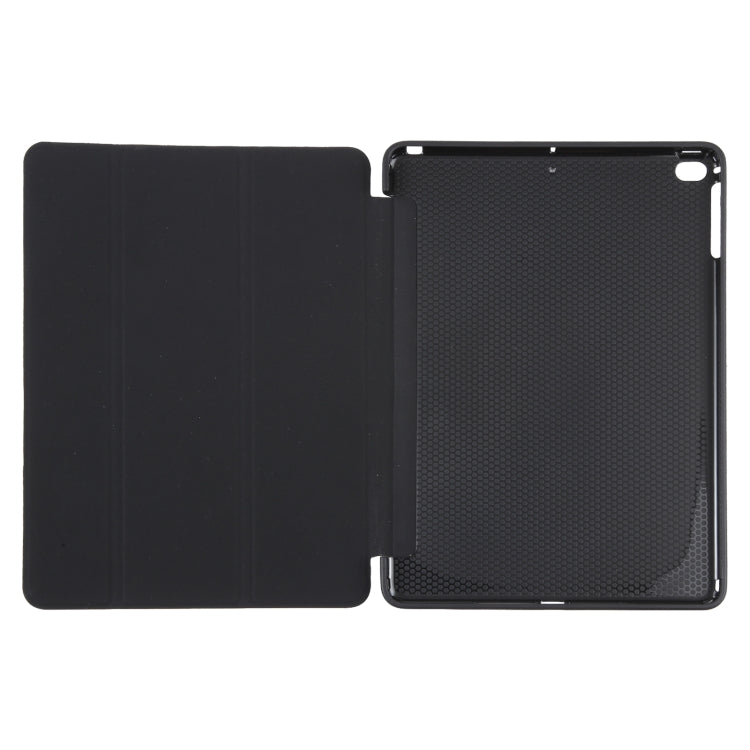 For iPad 9.7 2018 & 2017 / Air / Air2 GEBEI 3-folding Holder Shockproof Flip Leather Tablet Case(Black) - HoMEdemic™ 