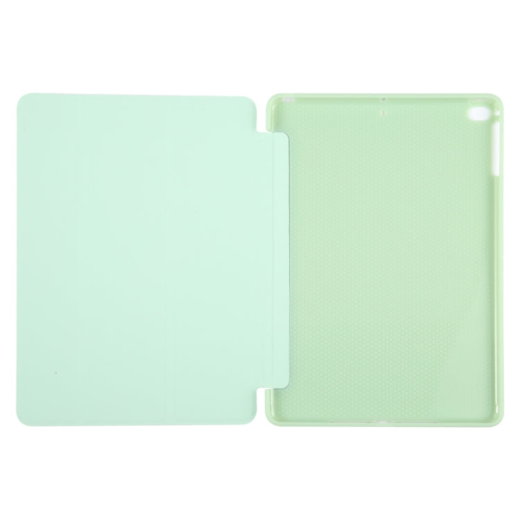 For iPad 9.7 2018 & 2017 / Air / Air2 GEBEI 3-folding Holder Shockproof Flip Leather Tablet Case(Green) - HoMEdemic™ 