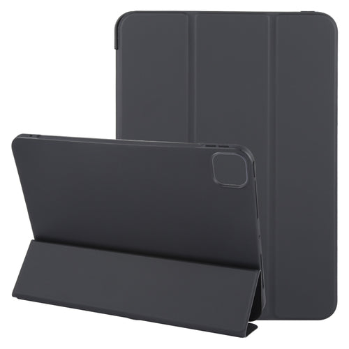 For iPad Air 11 2024 GEBEI 3-folding Holder Shockproof Flip Leather Tablet Case(Black) - HoMEdemic™ 