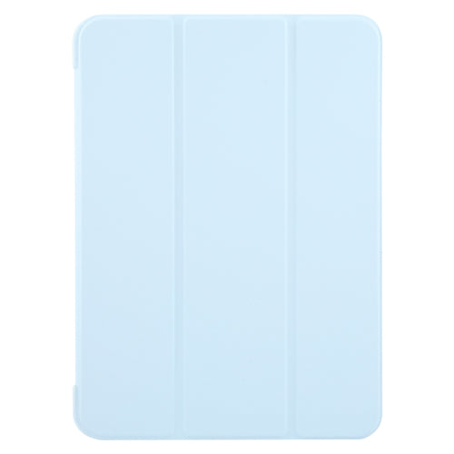 For iPad Air 11 2024 GEBEI 3-folding Holder Shockproof Flip Leather Tablet Case(Sky Blue) - HoMEdemic™ 