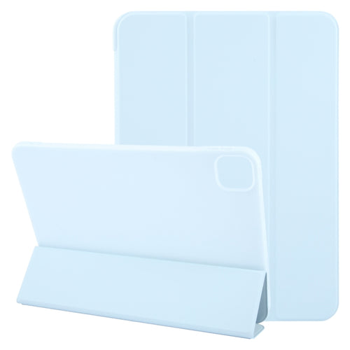 For iPad Air 11 2024 GEBEI 3-folding Holder Shockproof Flip Leather Tablet Case(Sky Blue) - HoMEdemic™ 