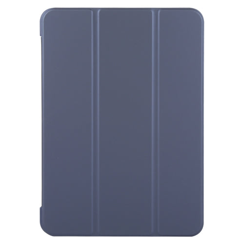 For iPad Air 11 2024 GEBEI 3-folding Holder Shockproof Flip Leather Tablet Case(Dark Blue) - HoMEdemic™ 