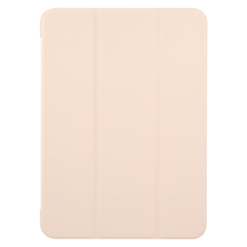 For iPad Air 11 2024 GEBEI 3-folding Holder Shockproof Flip Leather Tablet Case(Pink) - HoMEdemic™ 