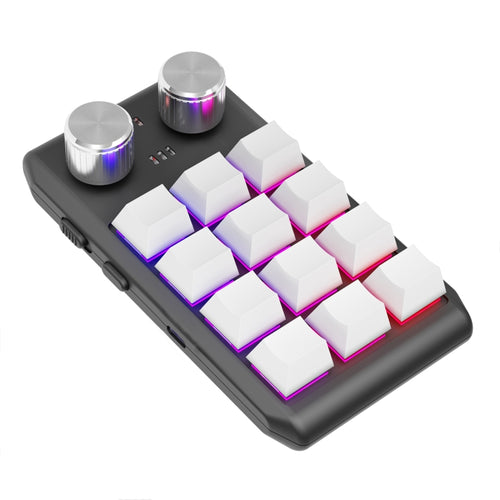 Bluetooth Wireless 12KV2 MOLD Mini Mechanical 12 Keys 2 Knob Custom Programming Keyboard(White) - HoMEdemic™ 