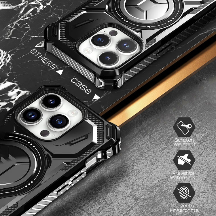 For iPhone 15 Pro Armor Series Holder Phone Case(Red) - HoMEdemic™ 