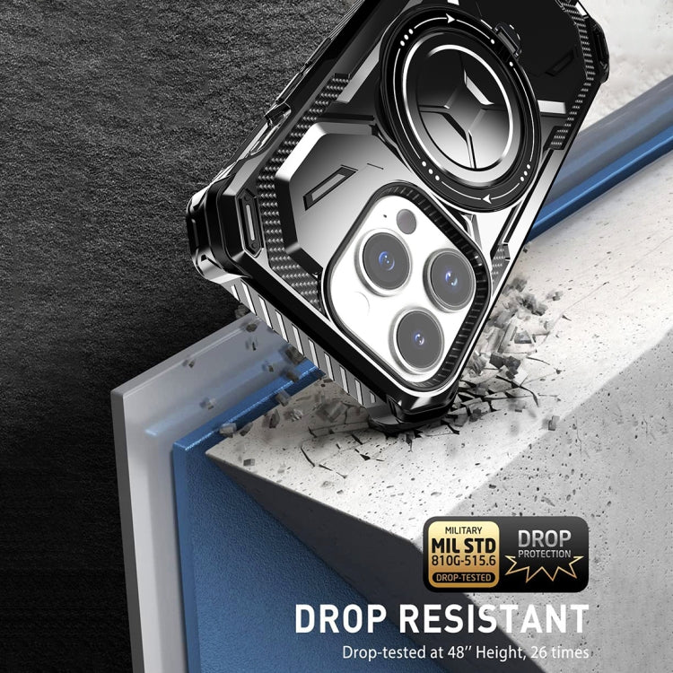 For iPhone 15 Pro Armor Series Holder Phone Case(Red) - HoMEdemic™ 