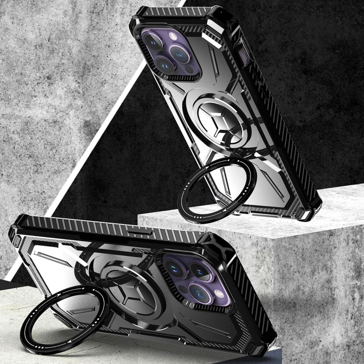 For iPhone 15 Pro Max Armor Series Holder Phone Case(Black) - HoMEdemic™ 